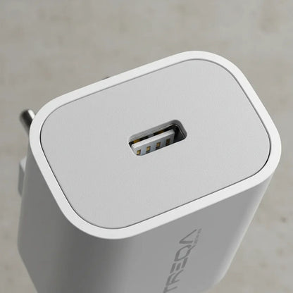 Cargador Rapido Usb C Celular Tablet Carga Rapida Pared Blanco