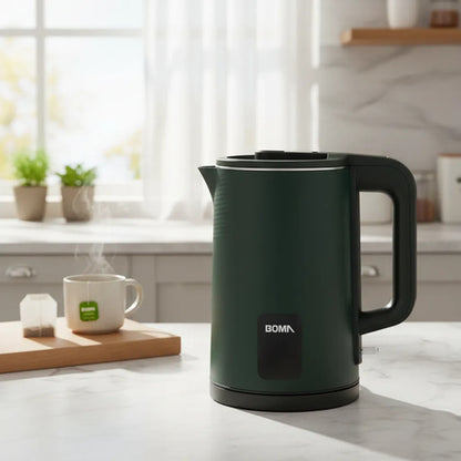 Pava Jarra Electrica 2.3l Doble Capa Corte Automatico Mate Verde