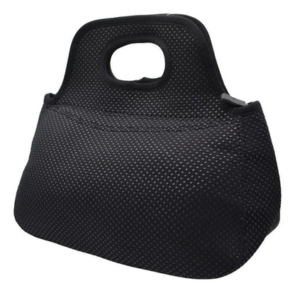Lonchera Termica De Neopreno 26x33cm Color Negro Negro