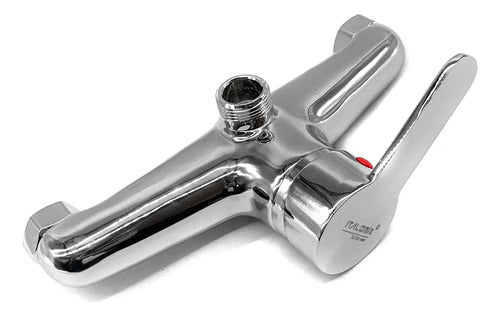 Grifo Monocomando 20cm Flexible Cocina Cromado Mesada Pared
