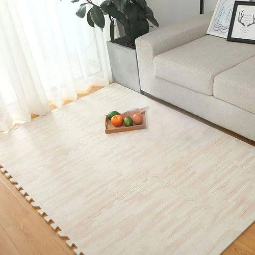Alfombra Goma Eva De Colores 8 Unidades 60x60x0,8cm Beige 60x60 Goma Eva