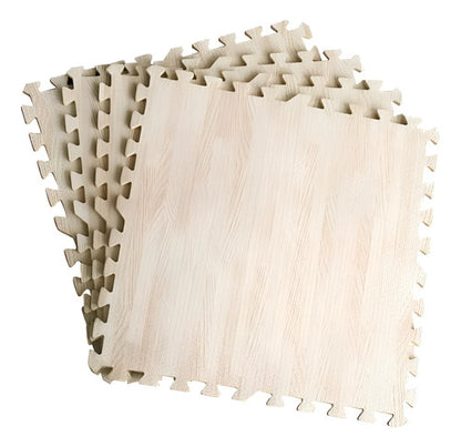 Pack X12 Alfombra Goma Eva Encastrable Simil Madera 60x60