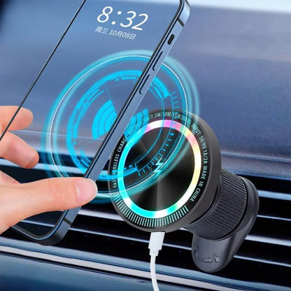 Cargador De Auto Inalambrico Magnetico 15w Para Ventilacion