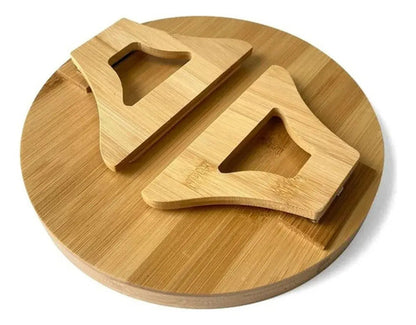 Bandeja Soporte Posa Vasos Ideal Para Sillon Plegable Marrón