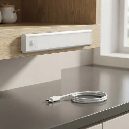 Lámpara Led Sensor Movimiento Recargable Magnética 80cm Cálida / Neutra / Fría