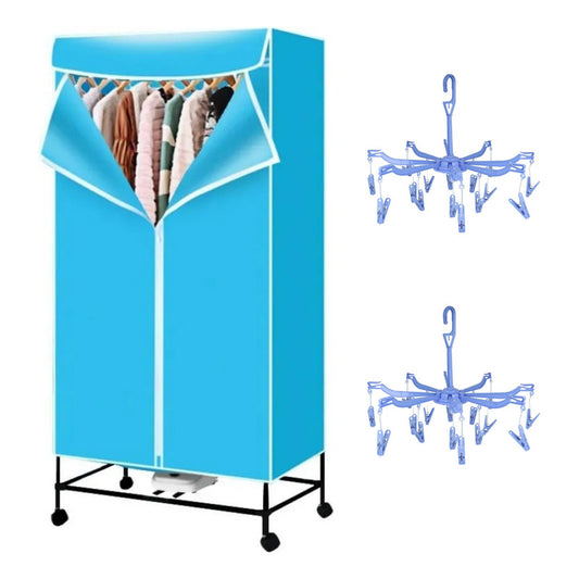 Secador De Ropa De Pie De Bolsa 1000w + 2 Tender Colgador