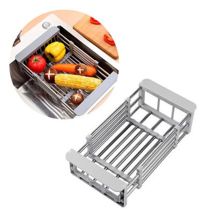 Escurridor De Pileta De Acero Inoxidable Extensible Cocina Varios