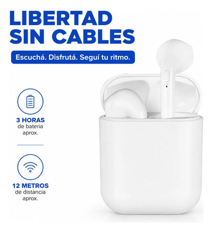 Auricular Deportivo Open Ear Táctil Bluetooth 4 Horas 10m Blanco