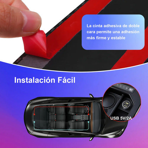 Letrero Led Programable Spardar Para Carro, Ojos De Diablo Y Ángel Con Control Bluetooth Y Usb
