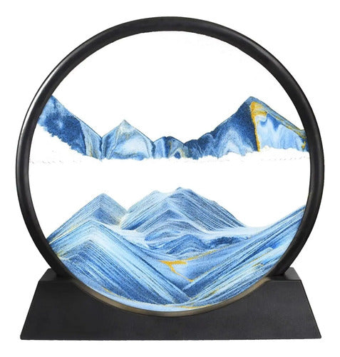 Adorno Arena Movediza Flotante Decoracion Circular 19,5x18cm Varios