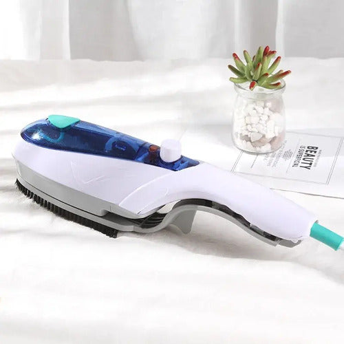 Plancha Ropa A Vapor Plancha A Vapor Portatil Blanco Con Azul Verde