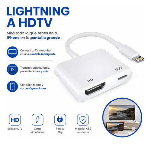 Adaptadores 8 Pines A Hdmi Hdtv Celular Tv Monitor Tablet
