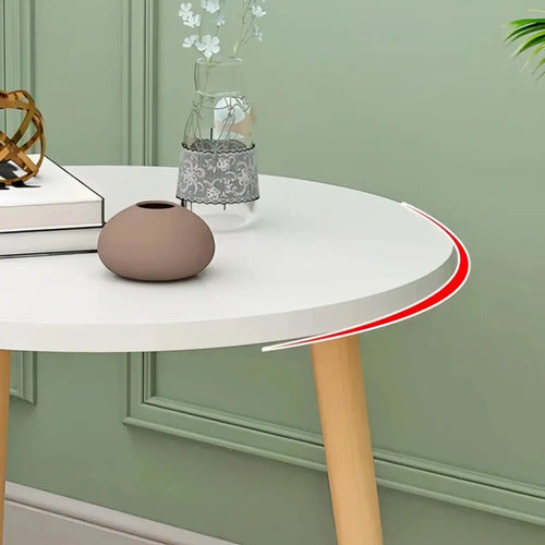Mesa Minimalista Centro Living Madera Ratona