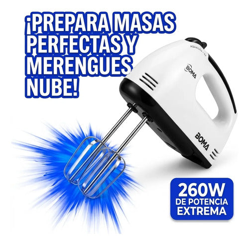 Batidora Mano Electrica Con 7 Velocidades Batidor Amasador