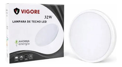 Panel Led Redondo 32w Luz Fría 7000k 30cm Plafón Blanco