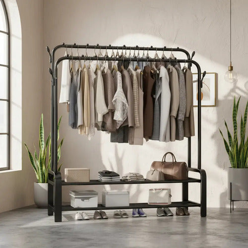 Perchero Organizador De Pie Estante Ropa Dormitorio Aleatorio