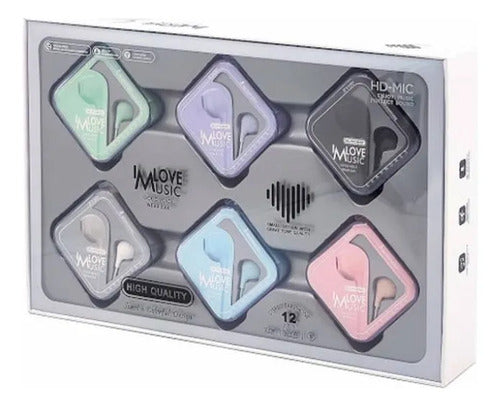 Auriculares In Ear 3.5 Mm Manos Libres Micrófono Cableado Aleatorio