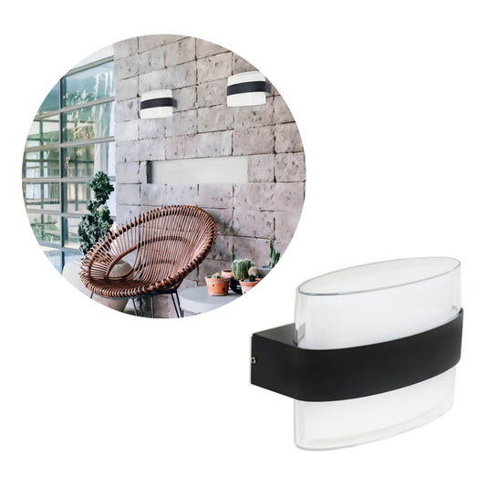 Aplique Pared Exterior Luminaria Lampara Bidireccional Foco