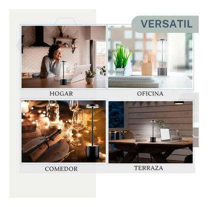 Lampara Escritorio Led Usb Recargable Portatil Negra Negro Varios