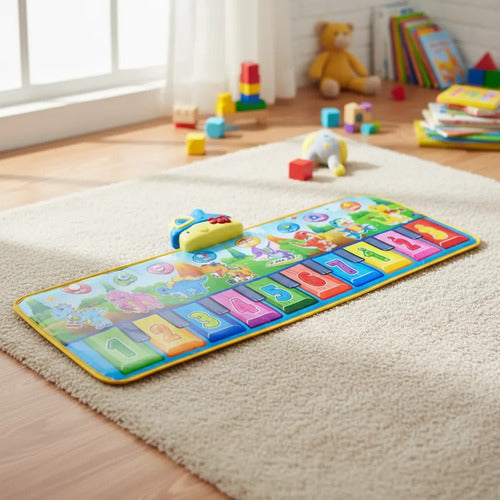 Alfombra Musical Interactiva Infantil Piano Plegable 110cm