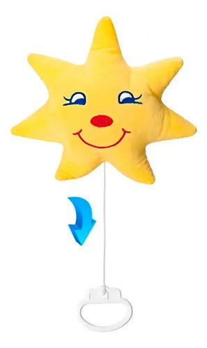 Cunero Musical Bebe A Cuerda Peluche Estrella Juguete Cuna Amarillo