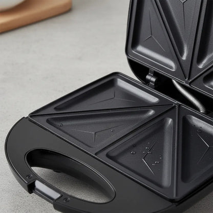 Sandwichera Tostadora Electrica Antiadherente Placas Grill Negro