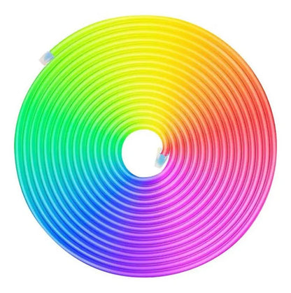 Tira Led Neon Flexible Rgb 5 Metros Manguera Luz Decoracion Rgb