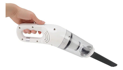 Aspiradora Inalambrica 2 En 1 Mano Varilla 1200mah Portatil Blanco