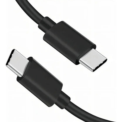 Cable Tipo C A Tipo C Reforzado Carga Rapida Datos Celular Color Negro