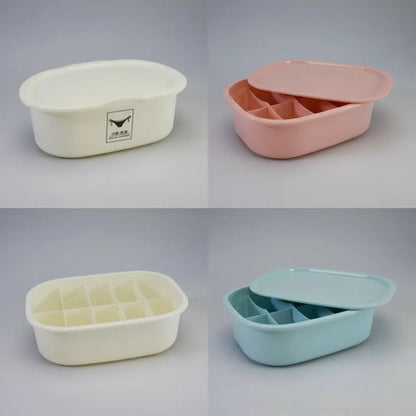 Caja Organizador Plástico Ropa Interior Compartimientos 32cm Aleatorio