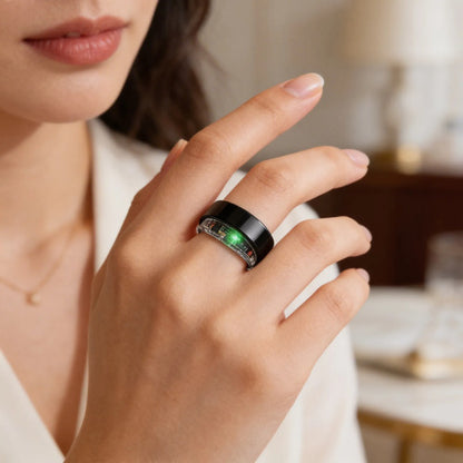 Anillo Inteligente Monitoreo Sueño Talle 12 Ios Android Negro 12