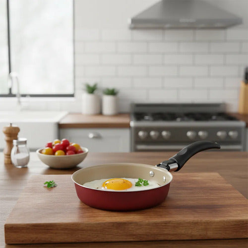 Sartén Antiadherente 13cm Omeletera Huevo 0.4l Cocina Aleatorio