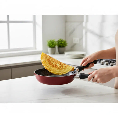 Sarten Doble Omeleteras 20cm Antiadherente Cocina Aleatorio - 2 Colores