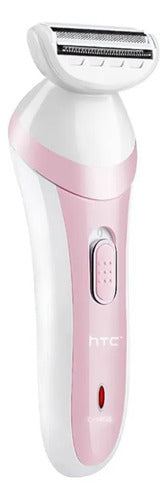 Depiladora Afeitadora Femenina Htc Recargable Inalambrica Rosa