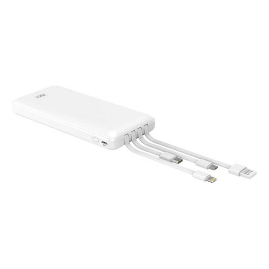 Power Bank 10.000mah Cargador Portati Con Cables Integrados