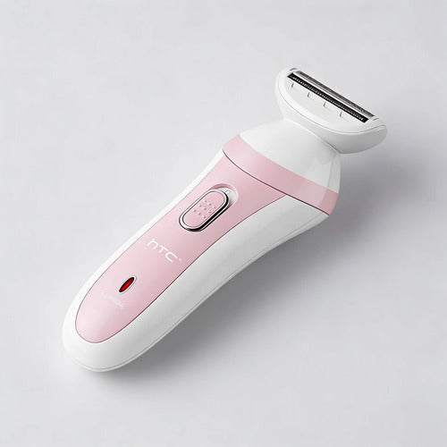 Depiladora Afeitadora Femenina Htc Recargable Inalambrica Rosa