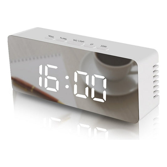 Reloj Despertador Espejo Con Termometro