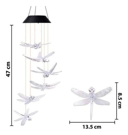 Llamador De Angeles Solar Decoracion Jardin Libelula Varios