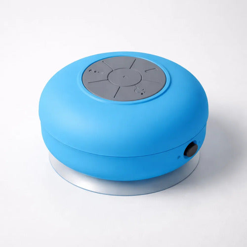 Parlante Resistente Al Agua Bluetooth Para Ducha Con Ventosa Azul