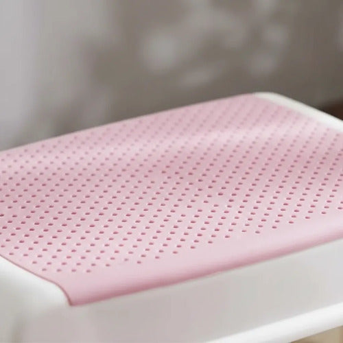 Banco Taburete Plástico Antideslizante Apilable Compacto 32x Blanco Rosa