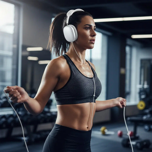Auriculares Cableados Sonido Envolvente Graves Reforzados Blanco