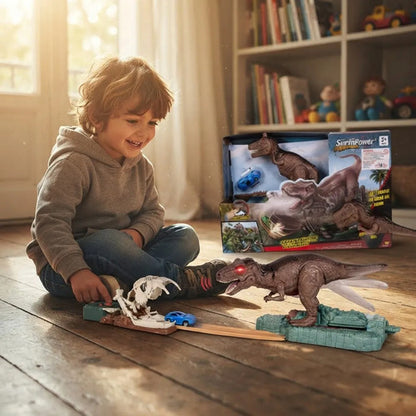 Dinosaurio Infantil De Juguete Luz Sonido Cola Móvil Robot Dinosaurio