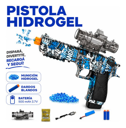 Pistola Hidrogel Infantil Recargable Dardos Blandos Juguete Aleatorio