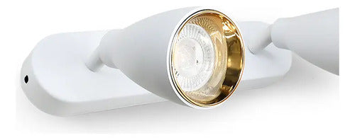 Aplique Pared Exterior Luminaria Lampara Spot Foco 2 Luces