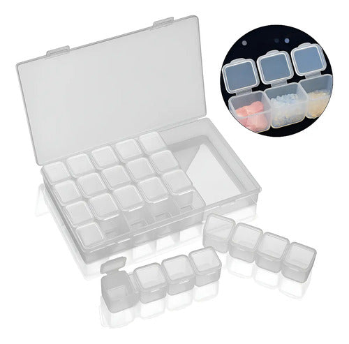Organizador De Plastico Con Tapa Para Articulos Pequeños