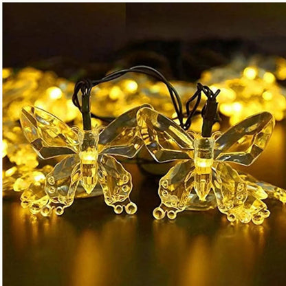 Guirnalda Solar Guia Luces Led Calidas Y Rgb Lamparas 5 Mts