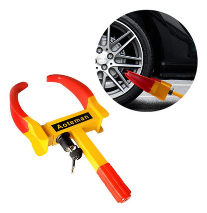 Traba Cepo Ruedas Auto Antirrobo Acero Ajustable Con Llave