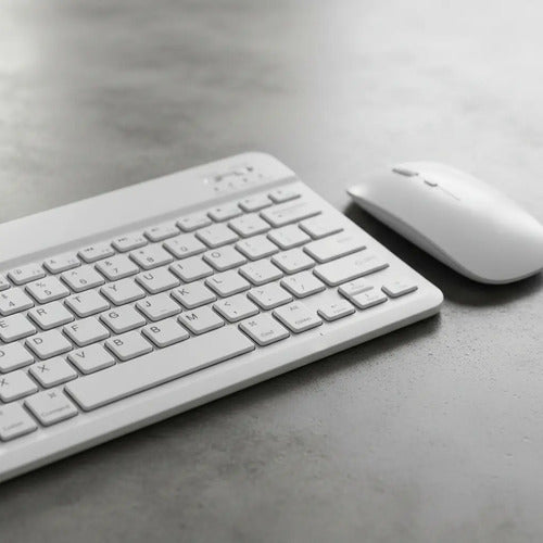 Teclado Y Mouse Inalambrico Bluetooth Recargable Combo