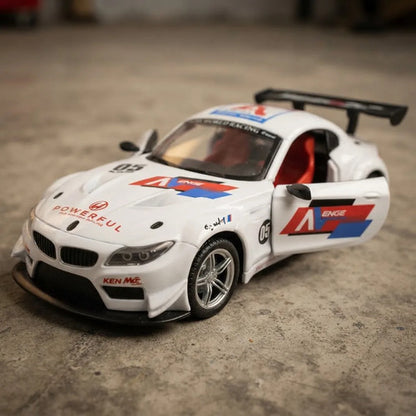 Auto Rc Recargable Luces Puertas Abribles Control Usb Blanco Blanco