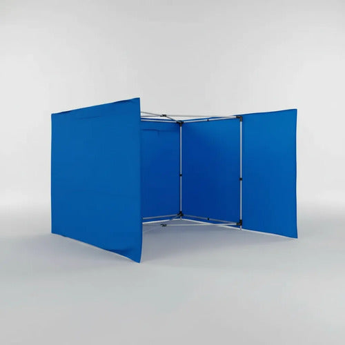 Lona Pared Gazebo 3 Lados Oxford 210 Toldo Lateral Poliester Azul